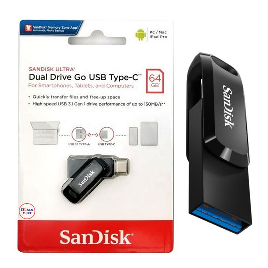 64GB USB Flash Drives, USB Stick, Thumb Drive Rotated Design, Memory Stick with LED Light for External Storage and Backup Data, Jump Drive, Black