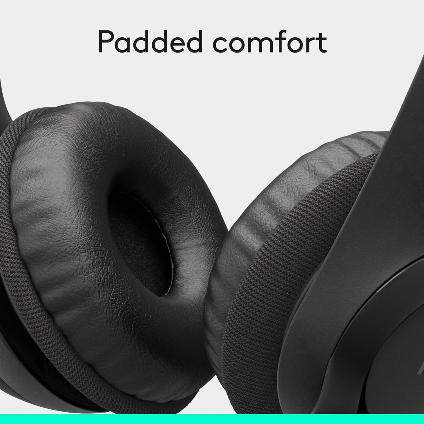 Logitech H390 Wired Headset for PC/Laptop, Stereo Headphones with Noise Cancelling Microphone, USB-A, In-Line Controls, Works with Chromebook - Black