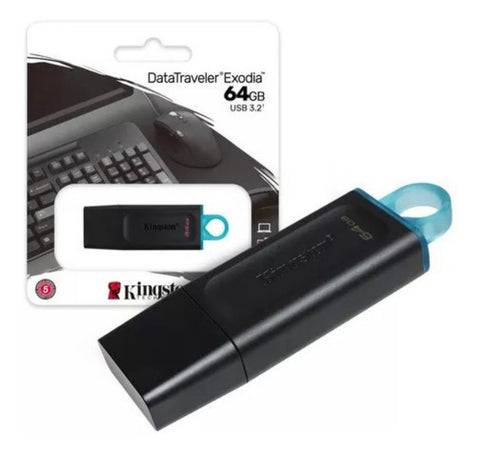 Kingston DataTraveler Exodia 64GB USB 3.2 Flash Drive DTX/64GB